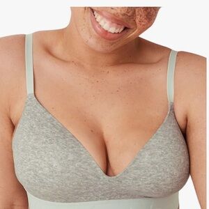 NWT Victoria's Secret PINK T-shirt Bra - Sz 32 DD GRAY